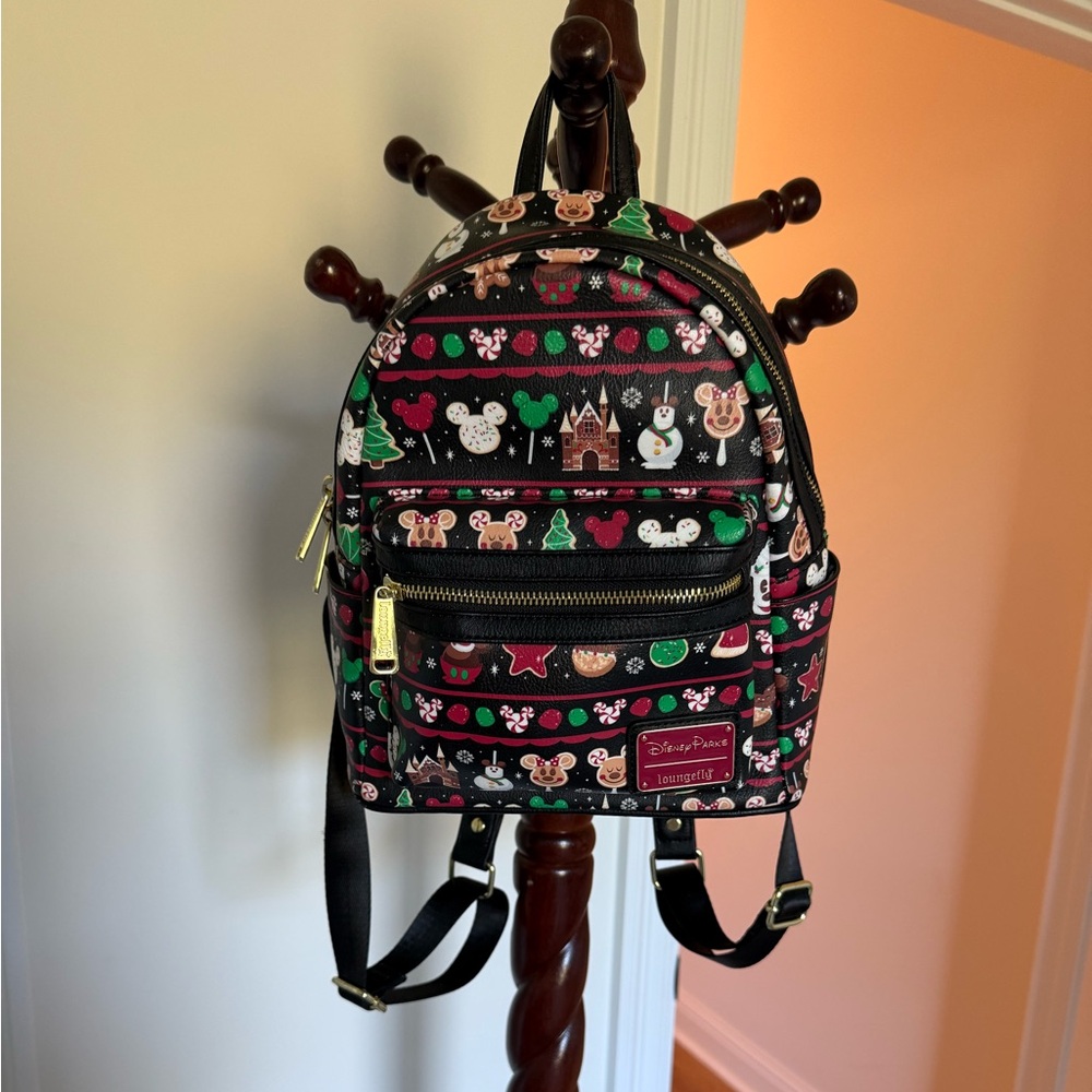 Disney Parks loungefly with Gingerbread Holiday Print 2019